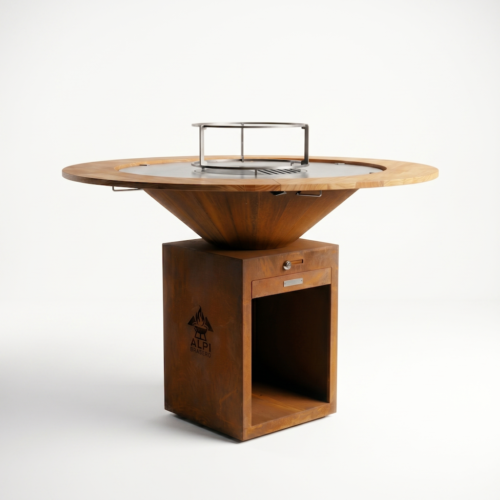 Brasero plancha rond ∅ 100 cm acier Corten